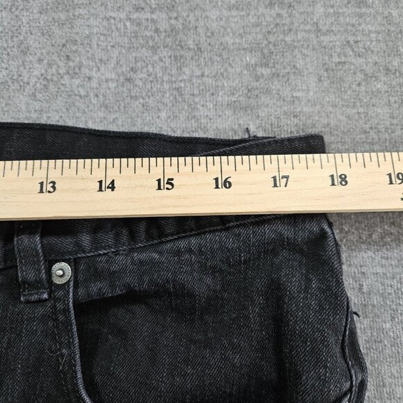 Lauren Ralph Lauren Jeans Womens 16 Black Straight Bootcut Classic Denim Goth - Picture 4 of 15